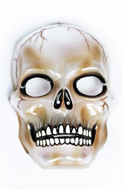 Masker transparant skull (halloween)