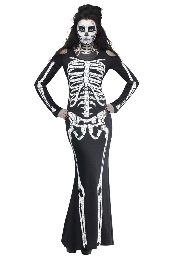 Skelet botten jurk voor dame