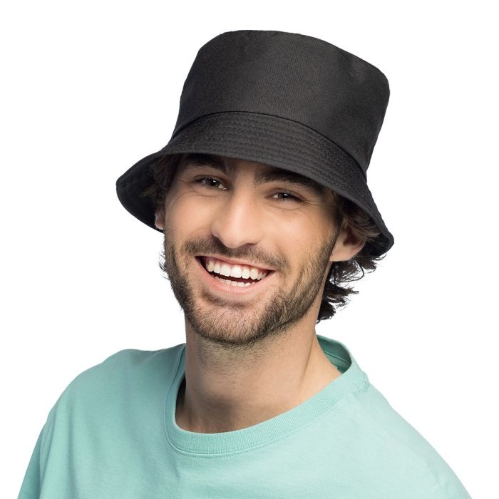 Bucket hat Rave zwart